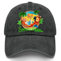 5 Oclock Somewhere Baseball Cap for Men Vintage Cotton Washed Dad Hat Adjustable Black