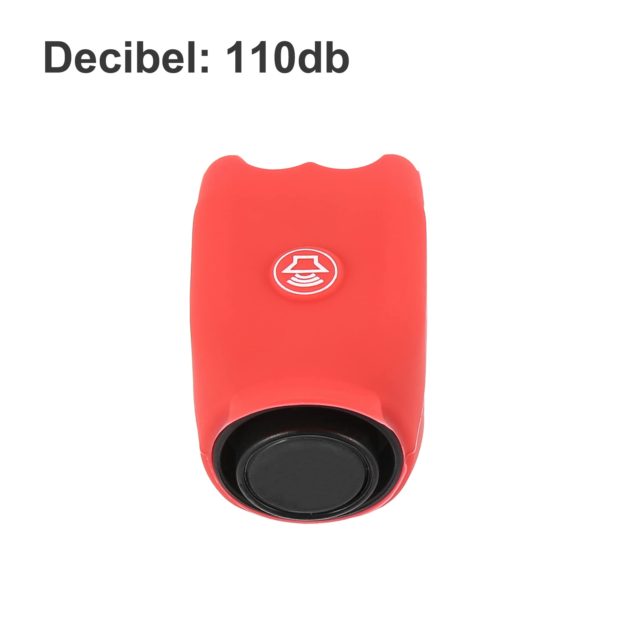 X AUTOHAUX Electric Bike Bell Cycling Bells Horn Loud Bicycle Horns Silicone for Mountain Bike Road Bike Rechargeable Red