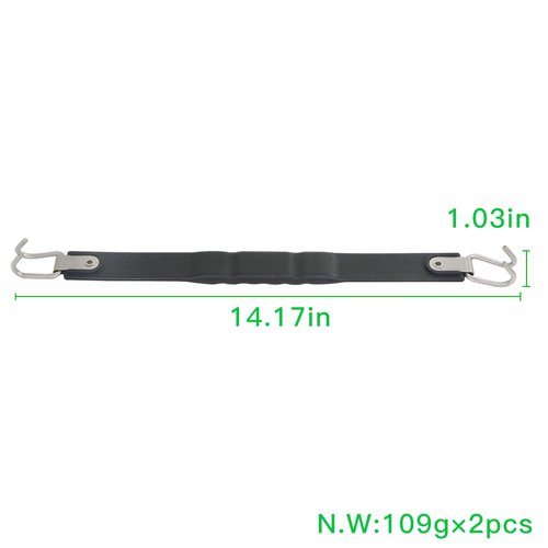 OXTOUF Golf Cart Battery Lifting Strap 2 PCS, Battery Carrier Strap for Club Car, EZGO & Other for Trojan Batteries - Black