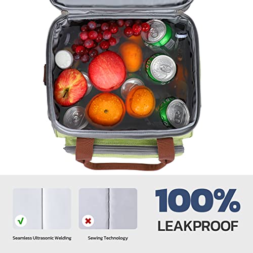 Maelstrom 23L Insulated Lunch Box - Green, Expandable Double Deck Cooler Bag