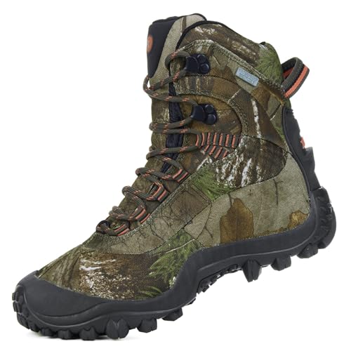 XPETI Women's Thermator Mid High-Top Waterproof Hiking Boots Camouflage 8