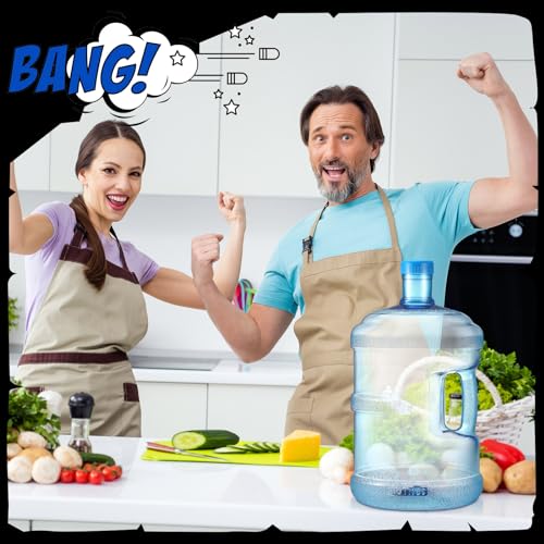 3 Gallon Water Jug Set - Reusable Plastic Water Bottles with Handles for Camping Outdoor Travel