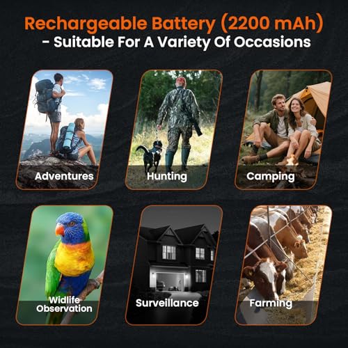 Night Vision Monocular 8X Digital Infrared Scope with 32GB SD Card for Camping Surveillance