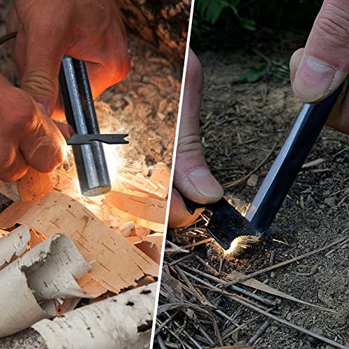 Fire Starter Survival Kit with Ferro Rod, Multi-Tool Striker & Tinder Rope