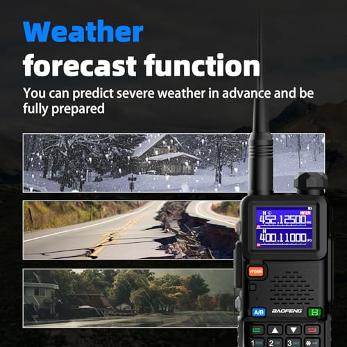 Baofeng UV-5RM Handheld Ham Radio with Long Range Walkie Talkies - Black