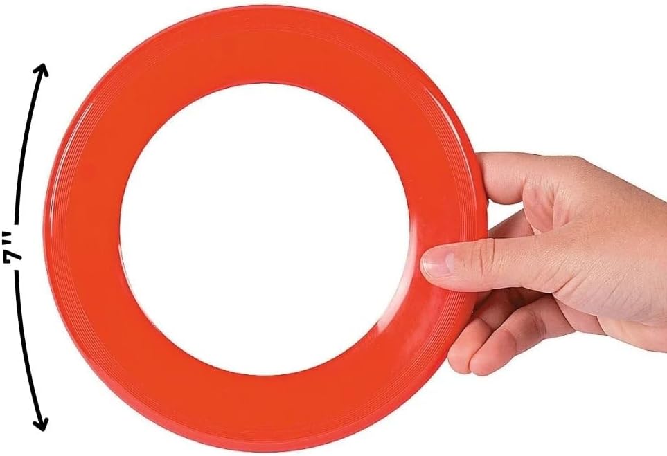 Olympic Games Mini Flying Disc Rings - Set of 12 Colorful Toys for Kids' Outdoor Activities