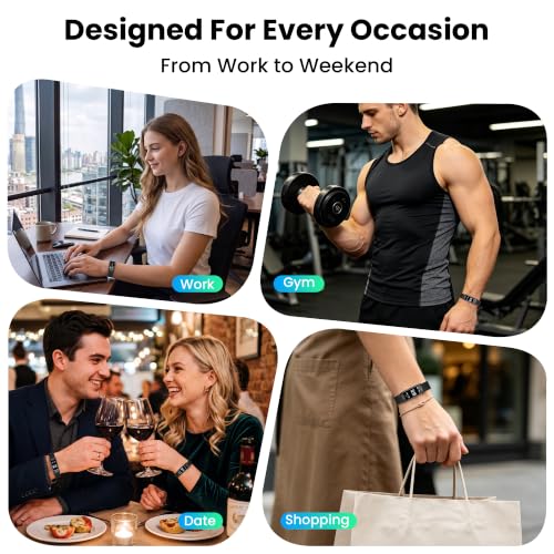 Emerhome Black Fitness Tracker with Heart Rate & Sleep Monitoring