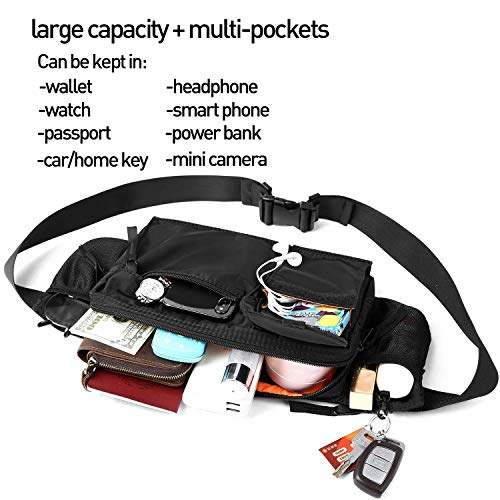 SEAFEW Mini Crossbody Bag Shoulder Bag for Men Women Black