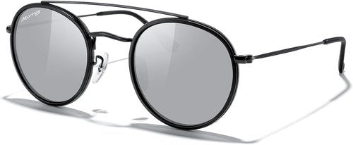 MERRY'S Retro Round Polarized Sunglasses - Stylish Unisex Double Bridge Design