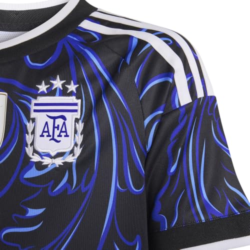 Adidas Kids Argentina 26 Away Jersey - Large Black Blue Burst Unisex Soccer Top