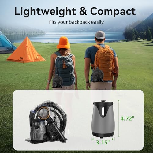 InkTrail Portable Shower with Heater & Bucket - Camping, Hiking, Outdoor