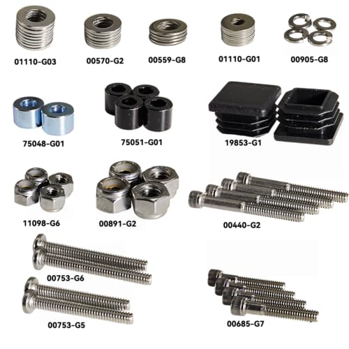 SPJIUQI 75465-G01 Golf Cart Suntop Hardware Kit Front Top Strut Stainless Steel Screw Bushings Repair Kit for 1994-2013 EZGO DCS/PDS/TXT/Medalist 2-Seater Model