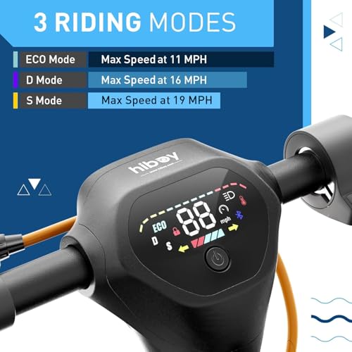 Hiboy S2 Max Electric Scooter - 500W Motor, 40.4 Mile Range, Black