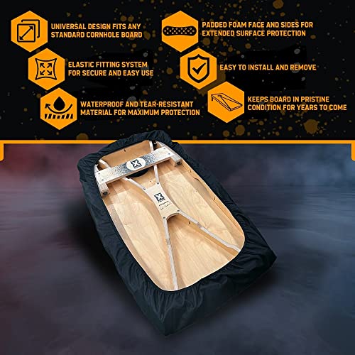 Waterproof Cornhole Board Covers Set of 2 - Protective Outdoor Shields