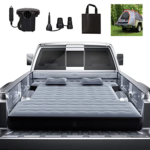 Grey Camping Pickup Truck Bed Air Mattress Thicken Sleeping Pad for Outdoor & Car Camping