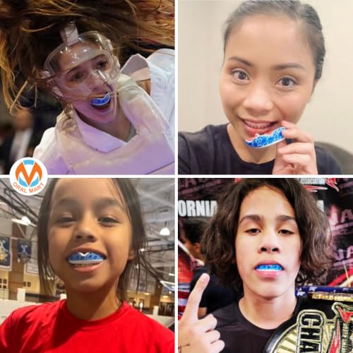 Youth Strapless Sports Mouth Guard - USA Flag, Fangs, 20+ Colors, Be Water