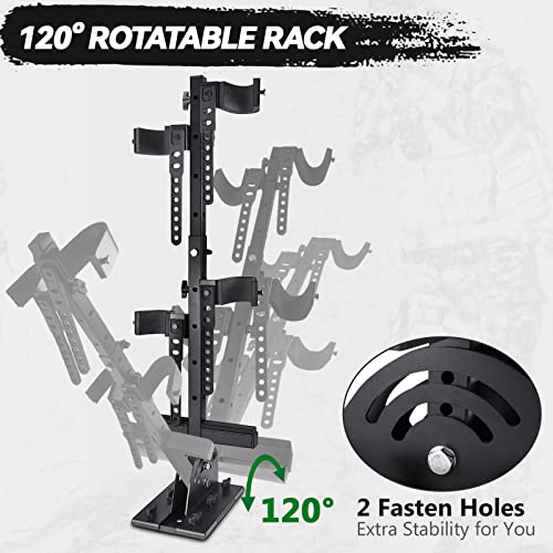Adjustable Vertical Gun Rack for UTV & Golf Cart – Heavy-Duty Steel Mount