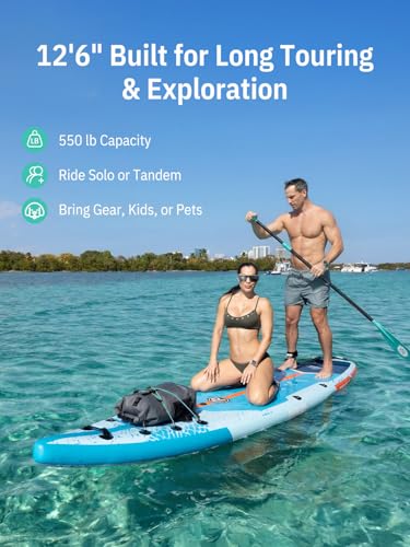 Arctic Blade Inflatable Paddle Board 12'6'' Touring SUP with Accessories