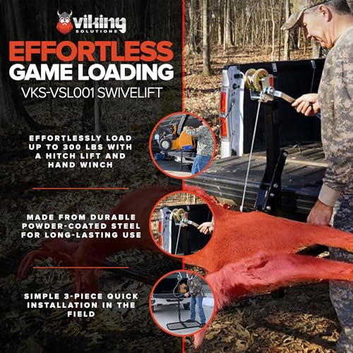Mounted Lifting System - Viking SwiveLift Heavy Duty Foldable Game & Cargo Loader