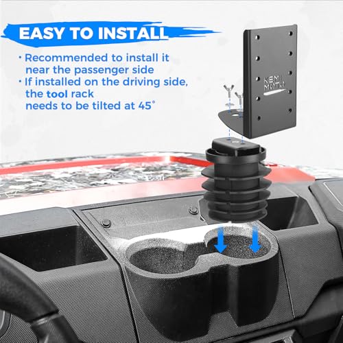 UTV Tool Holder Rack for Polaris Ranger General - Versatile Mounting