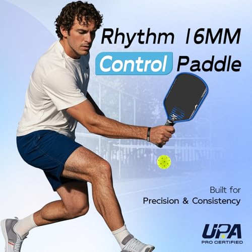 Warping Point Hybrid UPA-A Approved 16MM Carbon Fiber Pickleball Paddle - Thermoformed Design