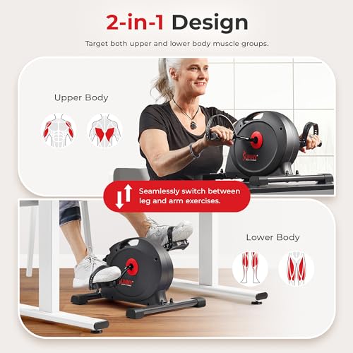 Sunny Health & Fitness Black Mini Under Desk Pedal Exerciser - Arm & Leg Bike
