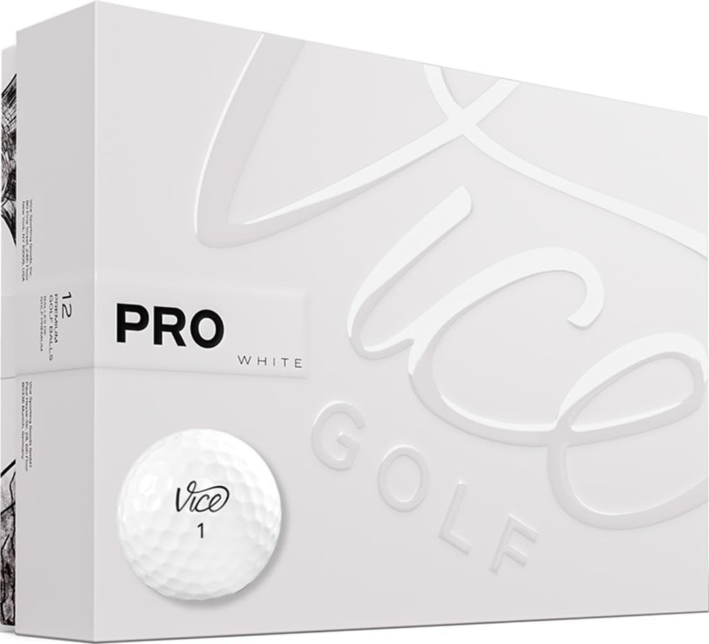 Vice Pro Golf Balls - High-Performance Distance & Control | Premium White Finish