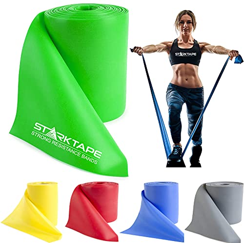 Resistance Bands Bulk Roll 16 Yards - Green Medium - Latex-Free Home Workout