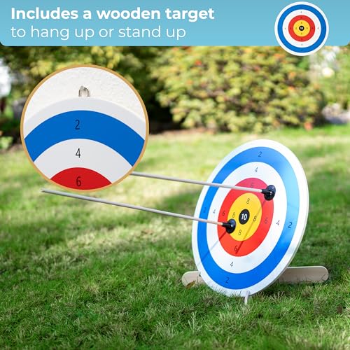 Kids Bow and Arrow Set with Suction Cup Arrows and Target - Safe Indoor & Outdoor Archery for Ages 4-12