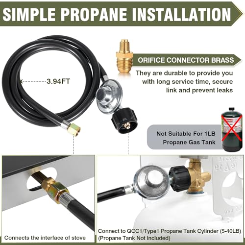 2-Burner Propane Gas Cooktop - Tempered Glass, 30,000 BTU, Portable for Camping & RV — Variation of This Listing