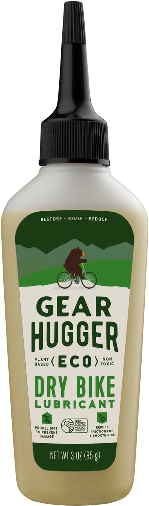 Gear Hugger - Eco-Friendly Dry Lube & Degreaser | Long-Lasting Plant-Based Bike Chain Cleaner