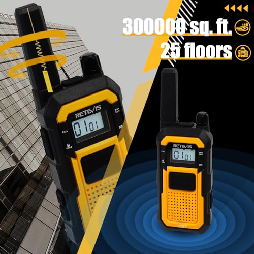 Retevis RB48 Heavy Duty Walkie Talkies with Dual Charger - Long Range Two-Way Radios