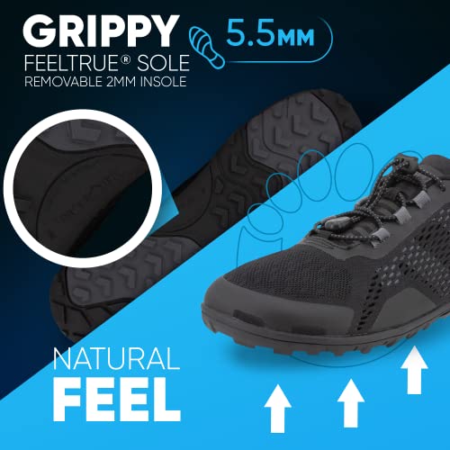 Water Shoes Men’s Aqua X Sport Barefoot Water Shoes - Black, Size 9.5