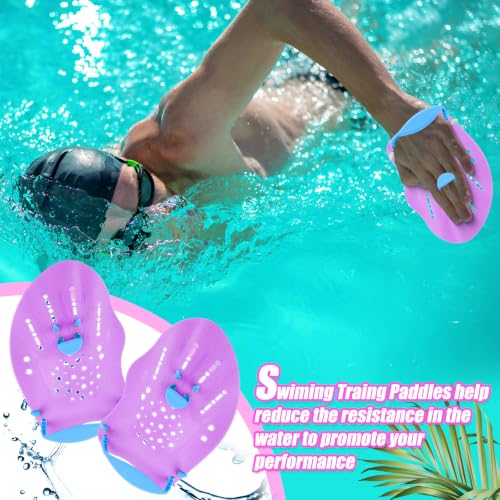3-Piece Swim Training Set with Pull Buoy and Hand Paddles for Adults