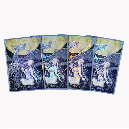 Holographic Card Sleeves 50ct 63x90mm for Yu-Gi-Oh Japanese Art Anime Trading Cards Art08