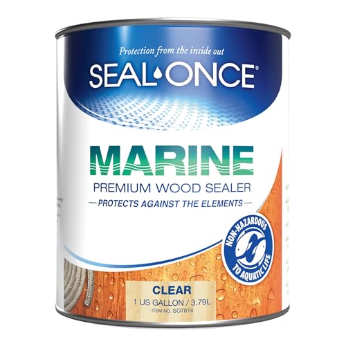 Seal-Once Marine Penetrating Wood Sealer & Waterproofer - Clear, 1 Gallon