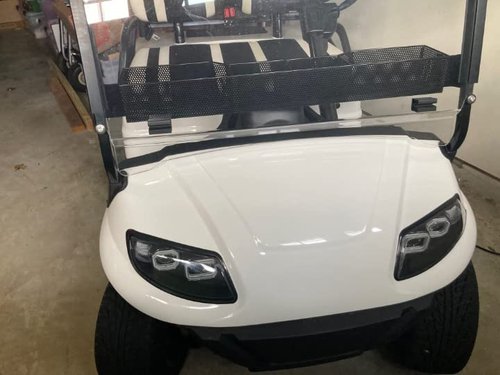 Huskey Golf Cart Baskets Front,One Piece Design Golf Cart Storage Baskets Compatible with I-CON Golf Carts, Sturdy and Larger Compartments.