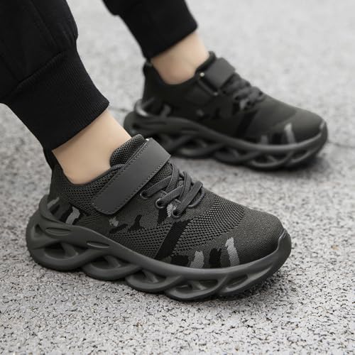 Lightweight Kids Athletic Sneakers for Boys Girls Running Tennis Walking