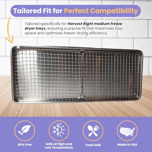 Mesh Wire Tray Inserts for Harvest Right Medium Freeze Dryer - Pack of 10