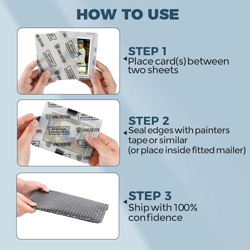 White Trading Card Shipping Protectors 510 Pack 3.5 x 4.5 inch Premium Plastic Sleeves