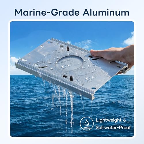 MarineExplore Aluminum Boat Seat Slider - Universal Fit, Durable & Easy Install