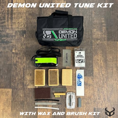 Ski & Snowboard Tuning Kit with Wax, Brush, Iron & Tools - Made in USA