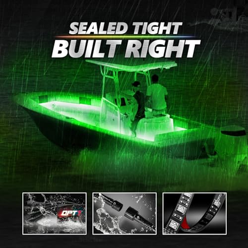 OPT7 Aura Marine LED Boat Lights RGB 48" with App & Remote Control