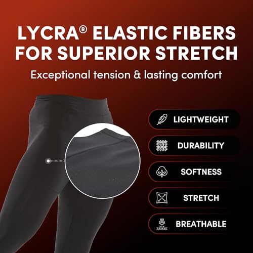 LESTE SkinWrap PRO+ 9 Men's Compression Pants Medium Black Quick Dry Running Leggings