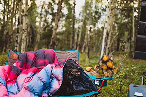 Kelty Galactic Down Blanket Cranberry - Outdoor & Indoor Camping Picnic Blanket