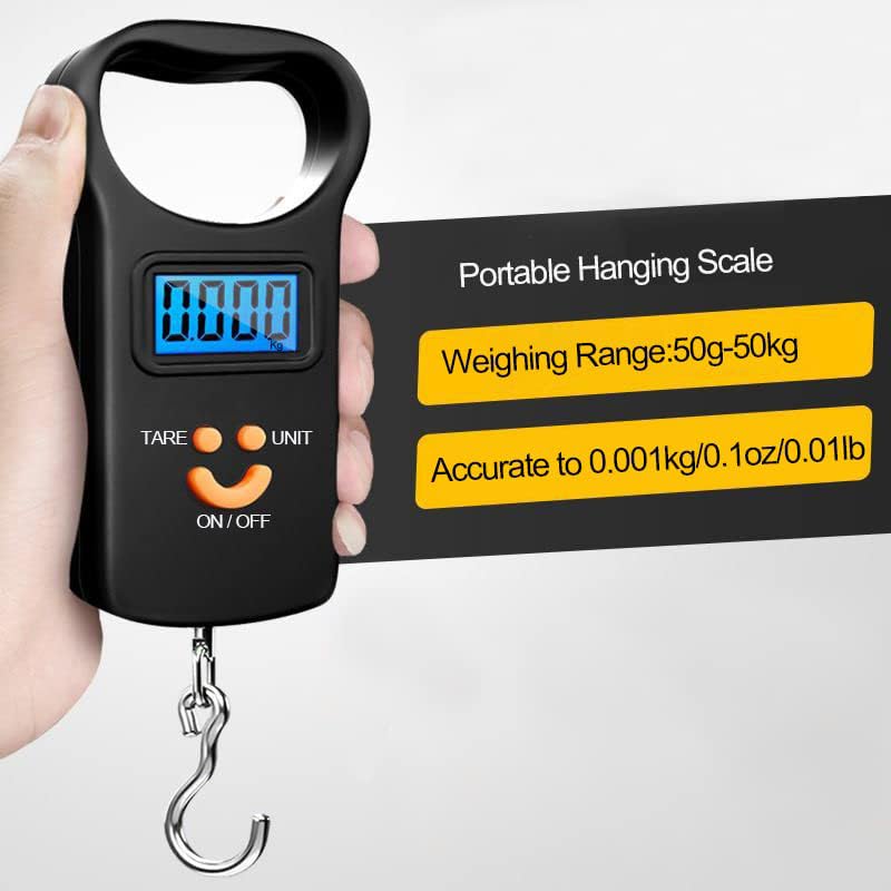 SKEAP Digital Fish Scale | 110lb Capacity with Backlit LCD Display - Ideal Fishing Gifts for Men