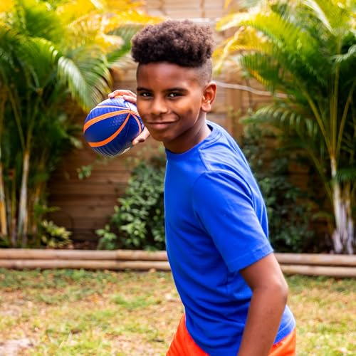 Nerf Spiral Grip Spacelace Football Mini 8.5in Blue/Orange - Spiral Design