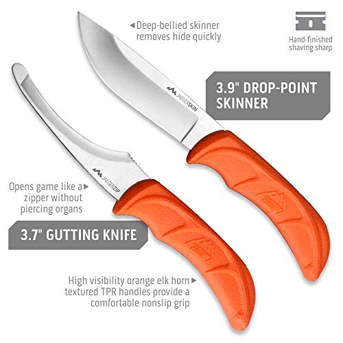 Outdoor Edge JaegerPair 3-Piece Hunting Knife Set for Game Processing with Sheath