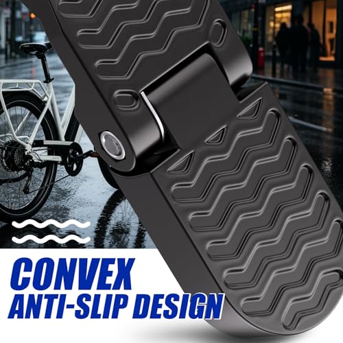 TOBWOLF U Slot Bike Rear Pedals - 12.5mm Aluminium Alloy Non-Slip Foot Pegs