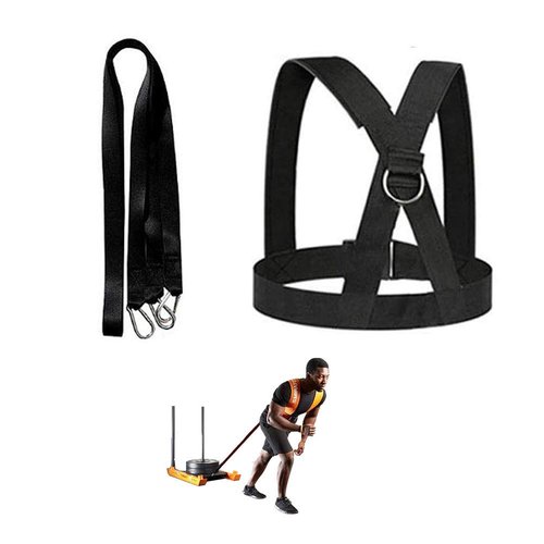 OYINDIZ Sled Harness, Weight Speed Sled Workout Tire Pulling Harness Resistance and Assistance Trainer Physical Training Resistance Rope Football Training Equipment Harness For Men and Women(6.6ft)